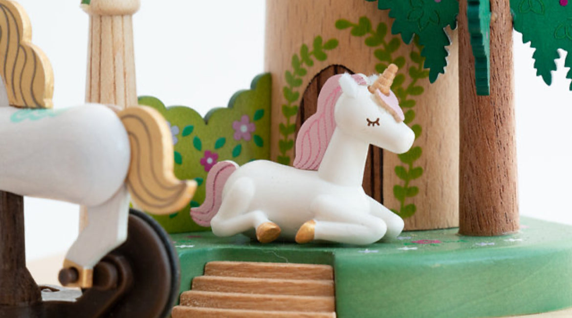 Boite à musique - Licorne dans son jardin n°61 - Wooderful Life