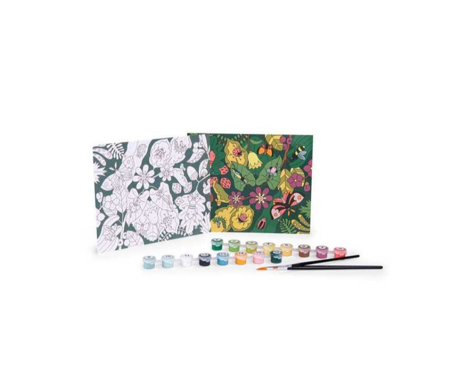 Coffret de peintures aux numéros - Le botaniste Les Jardins du Moulin -  Moulin Roty