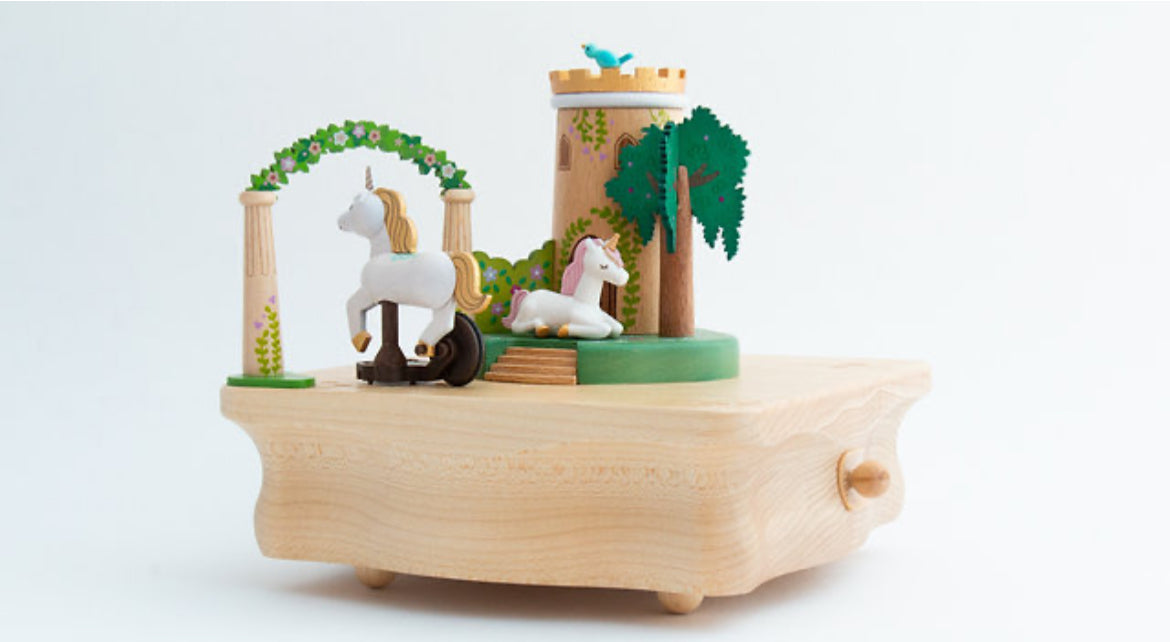 Boite à musique - Licorne dans son jardin n°61 - Wooderful Life