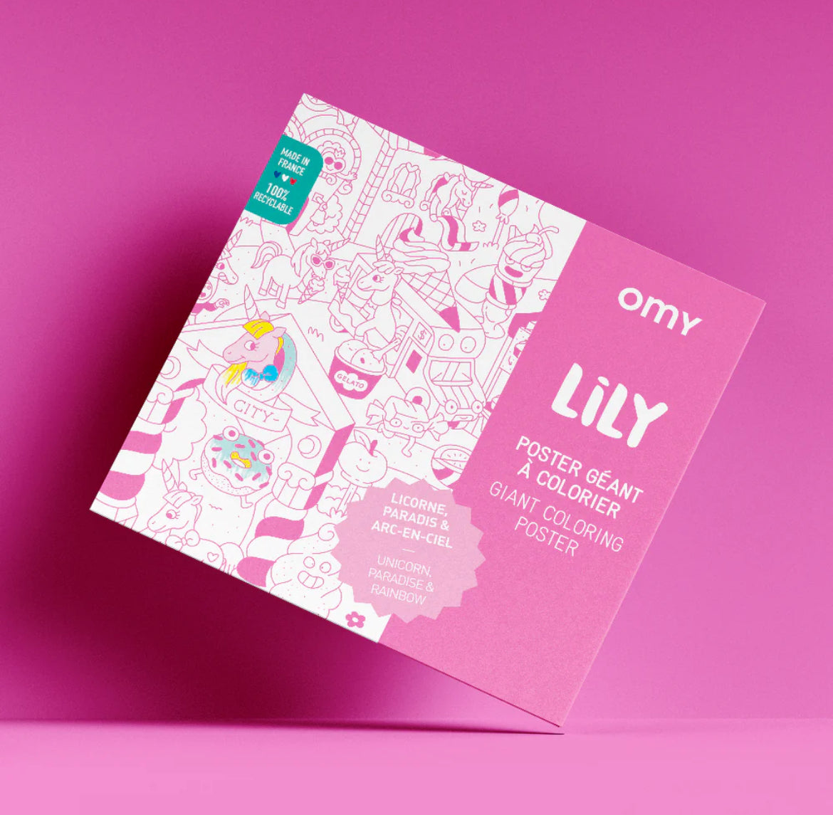 Poster géant à colorier - Lily -  OMY