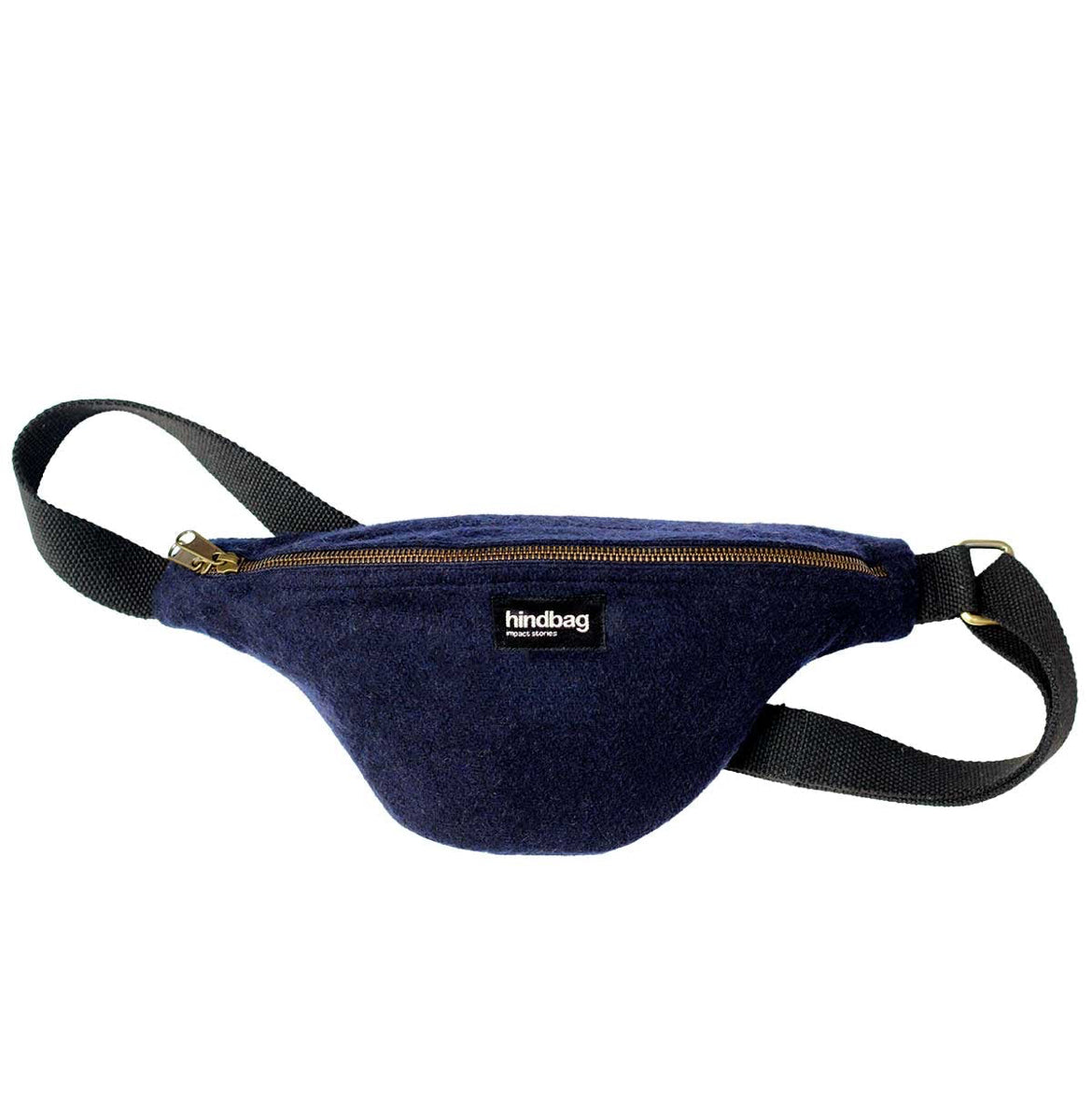 Sac banane Olivia - Laine Marine -  Hindbag