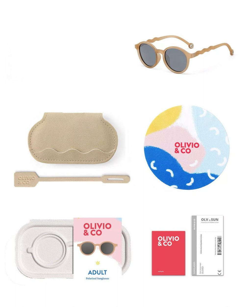 Lunettes de soleil 3/5 ans - Sand - Olivio & Co