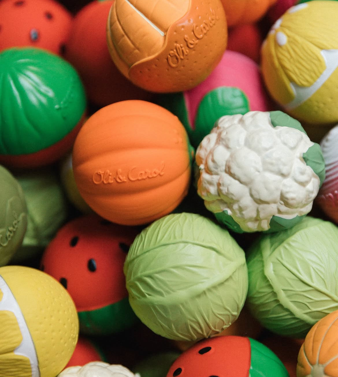 Ensemble de balles sensorielles - Salade de fruits - Oli & Carol