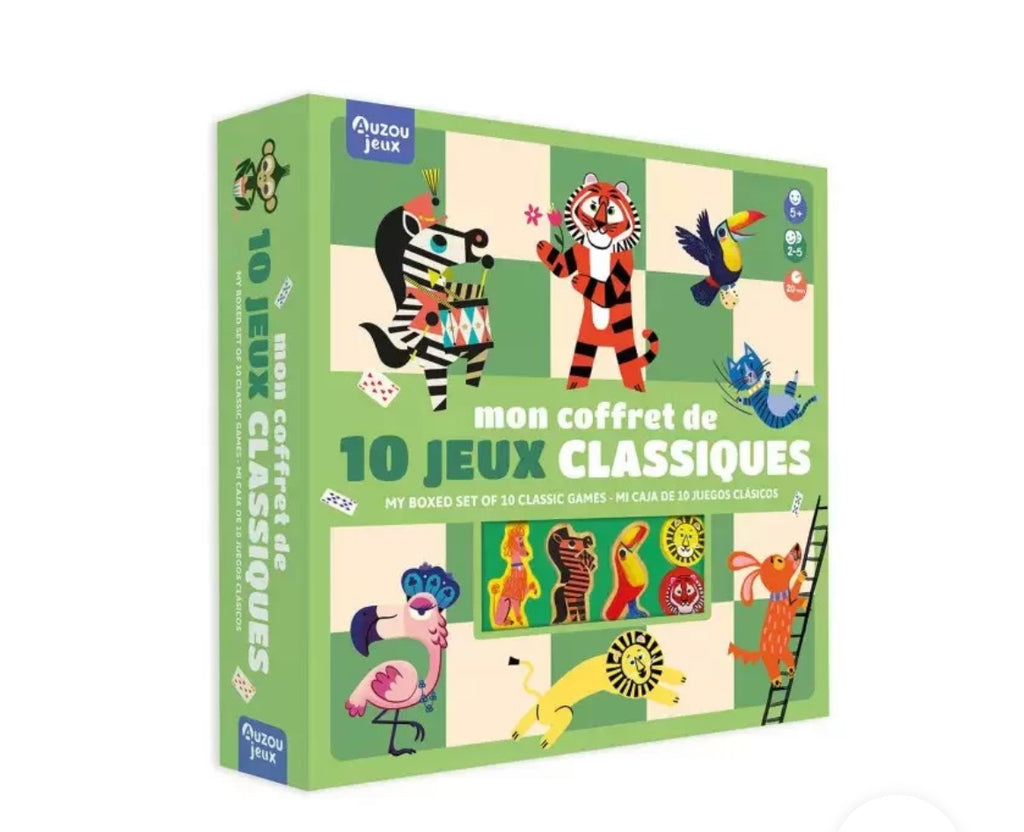 Mon coffret de 10 jeux classiques - Auzou