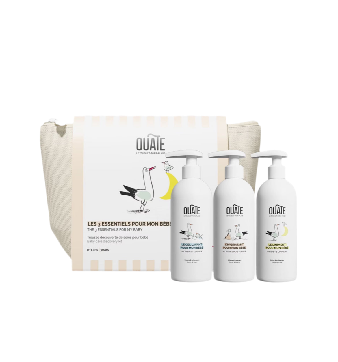 Coffret les 3 essentiels pour bébé - Ouate