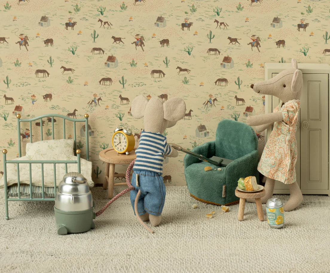 Fauteuil vintage - Velours Menthe - Maileg