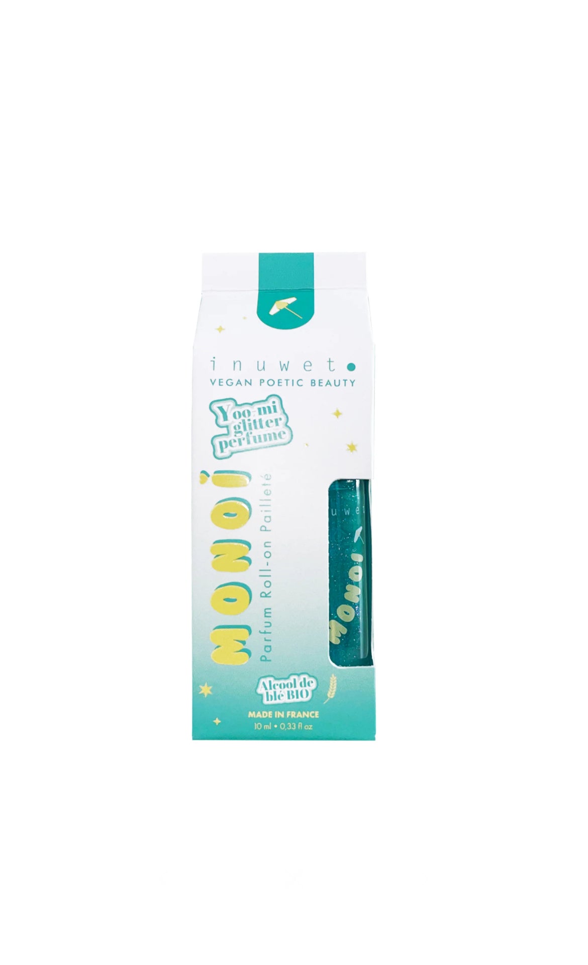 Parfum roll-on pailleté - Monoï - Inuwet