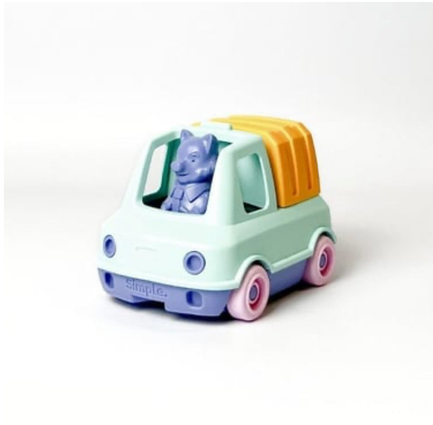 Jouet recyclé et recyclable - camion poubelle - Simple.