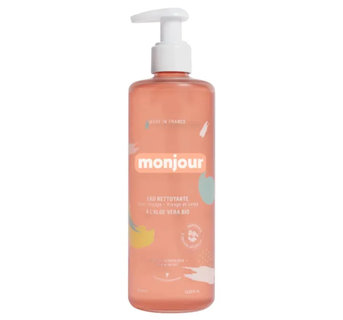 Eau nettoyante sans rinçage - visage et corps - Monjour