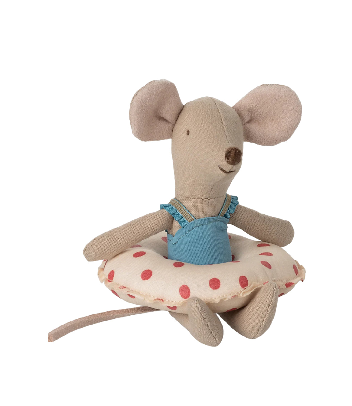 Souris petite soeur - Maillot de bain & sa bouée à pois - Maileg