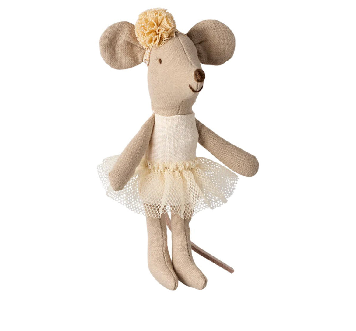 Souris petite soeur ballerine - Blanc cassé - Maileg