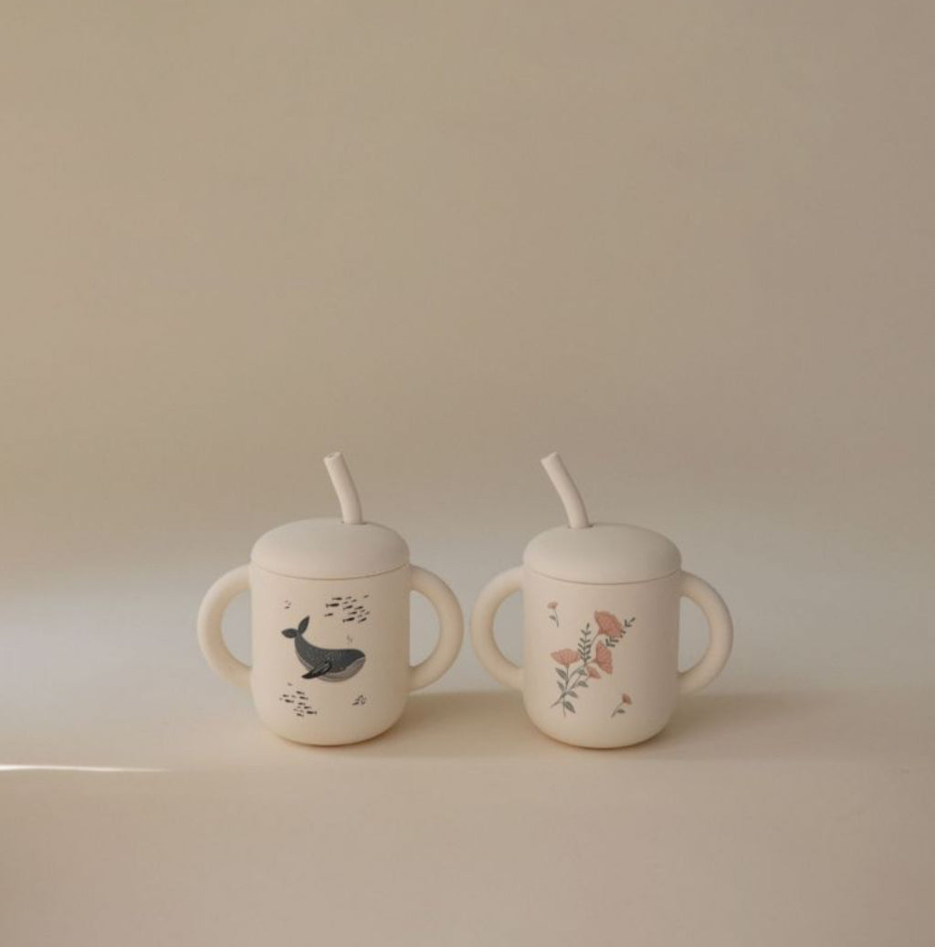 Tasse d'apprentissage - Baleine - Mushie