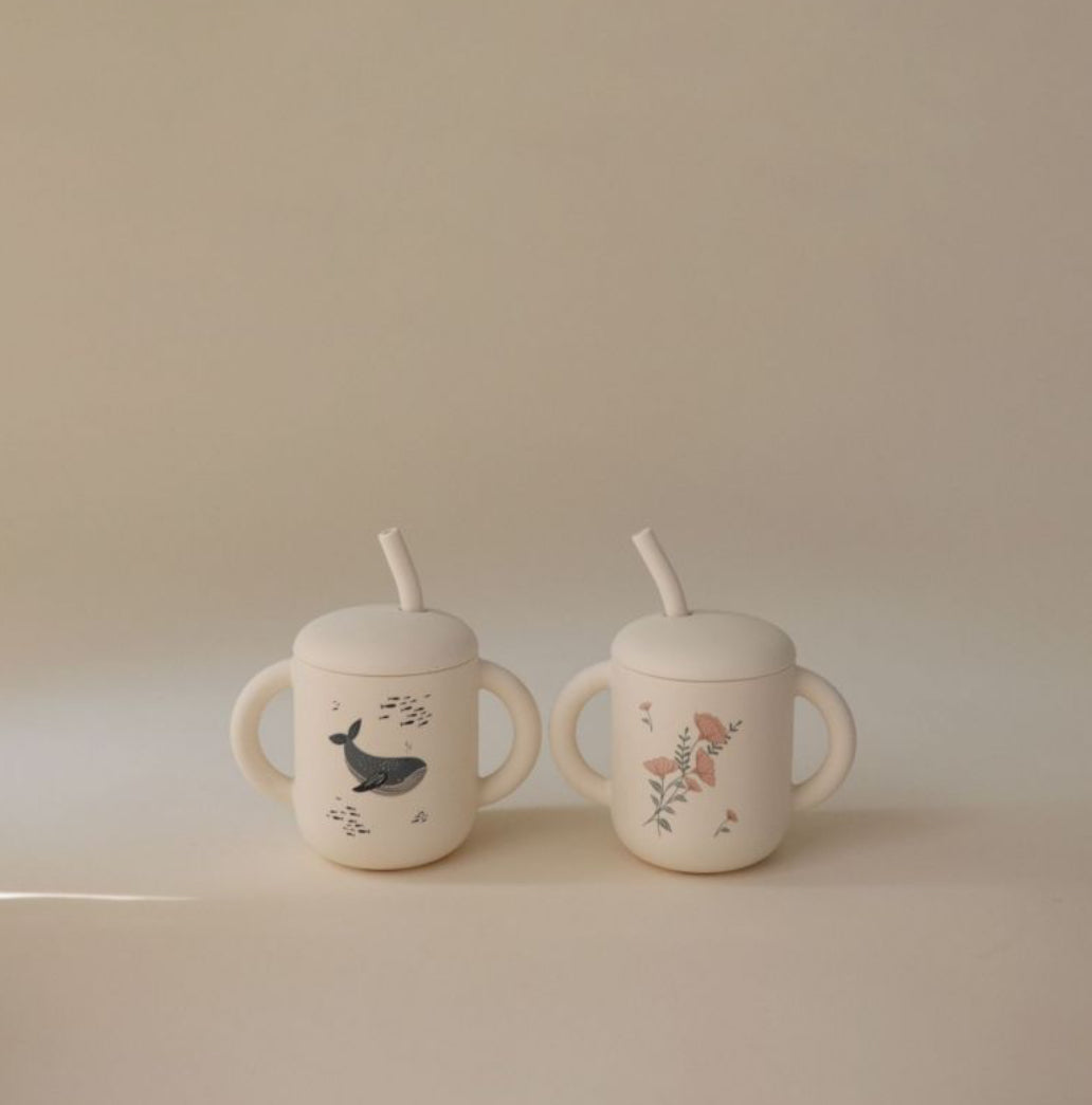 Tasse d'apprentissage - Baleine - Mushie