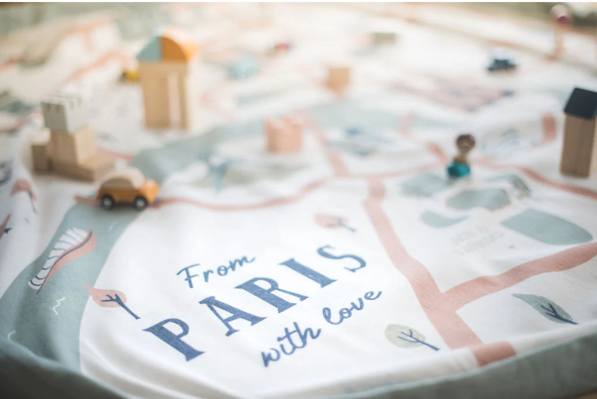 Tapis de jeu 2 en 1 - Paris Map -  Play&Go