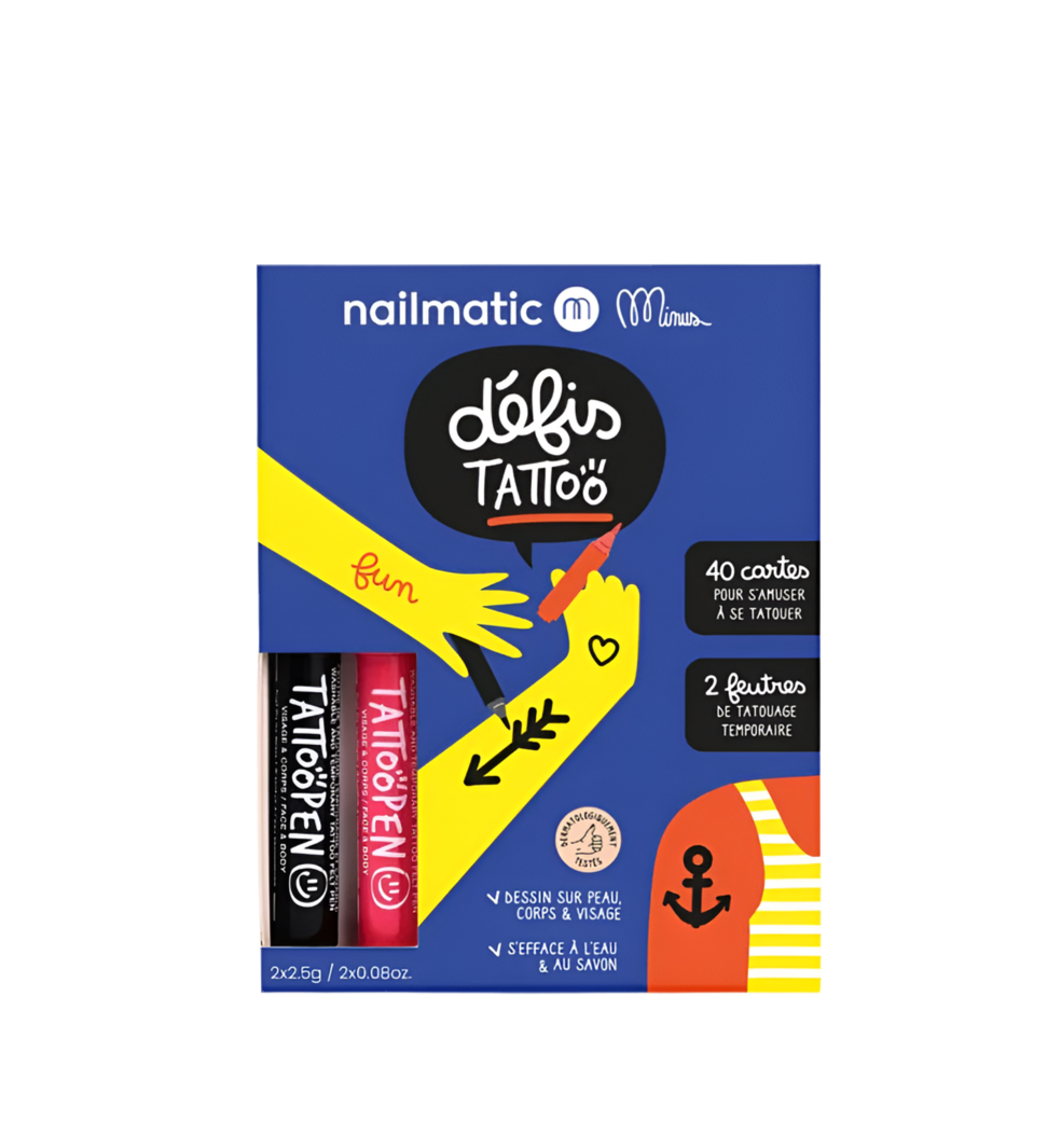 Coffret tattoopen - Défi tattoo - Nailmatic x Minus