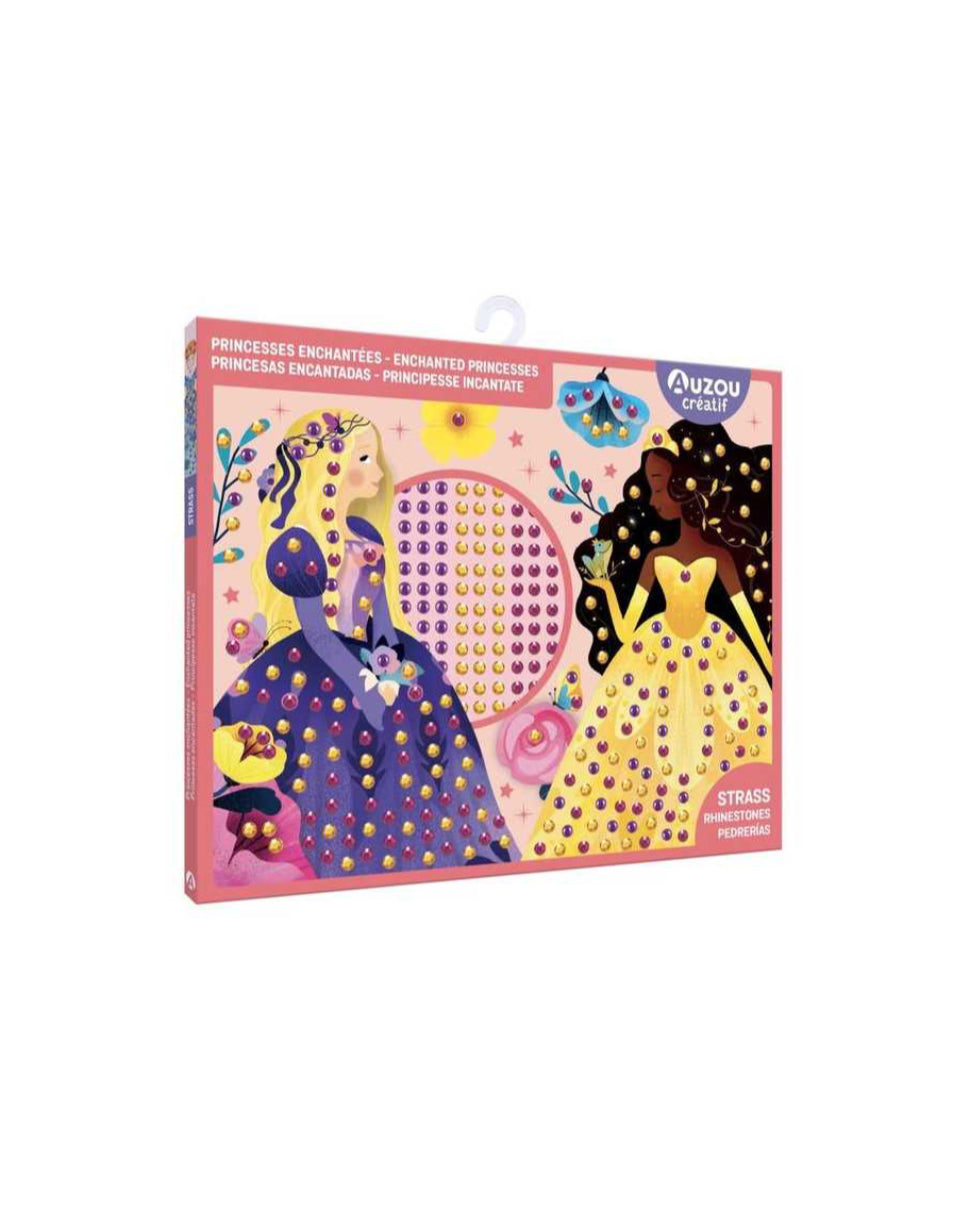 Mes tableaux en strass - Princesses enchantées - Auzou