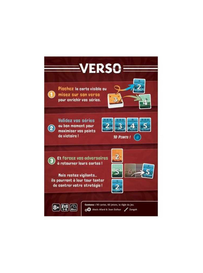 Jeu de société - Verso - Gigamic