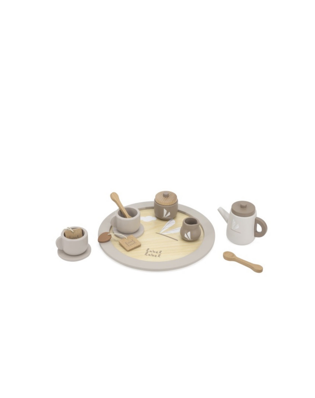Set à thé en bois - Nougat - Label Label