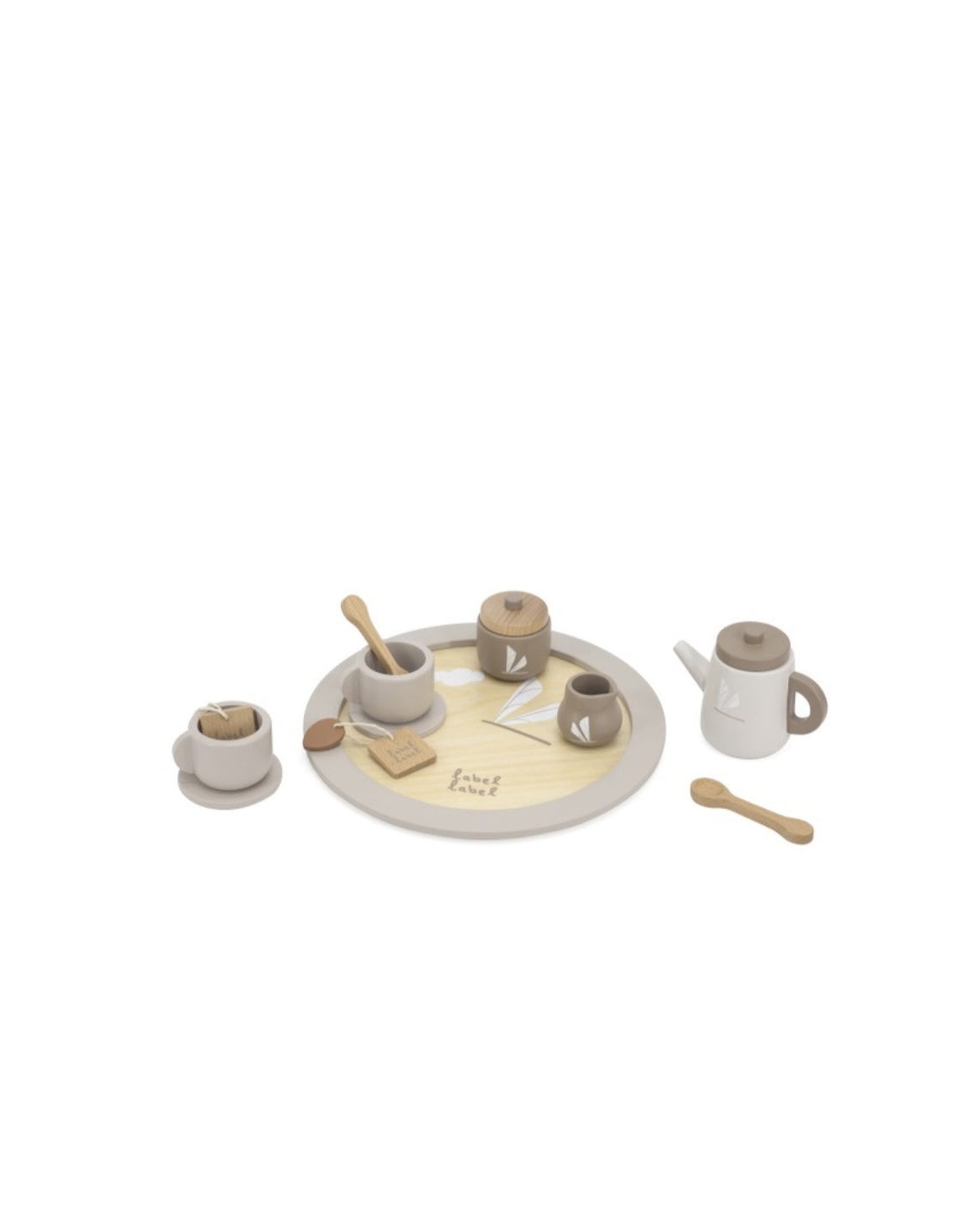 Set à thé en bois - Nougat - Label Label