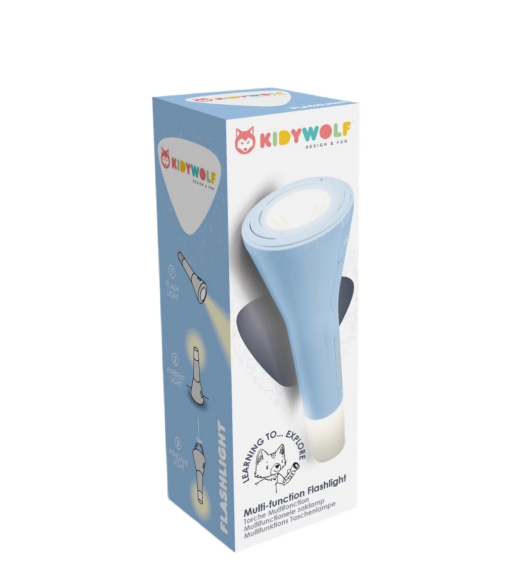 Lampe de poche 3 en 1 -  Bleu - Kidywolf