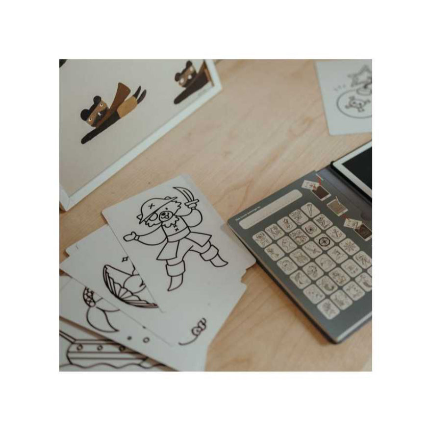 Recharge tablette à dessin Kidydraw Mini - Animaux / Océan et Pirates - Kidywolf