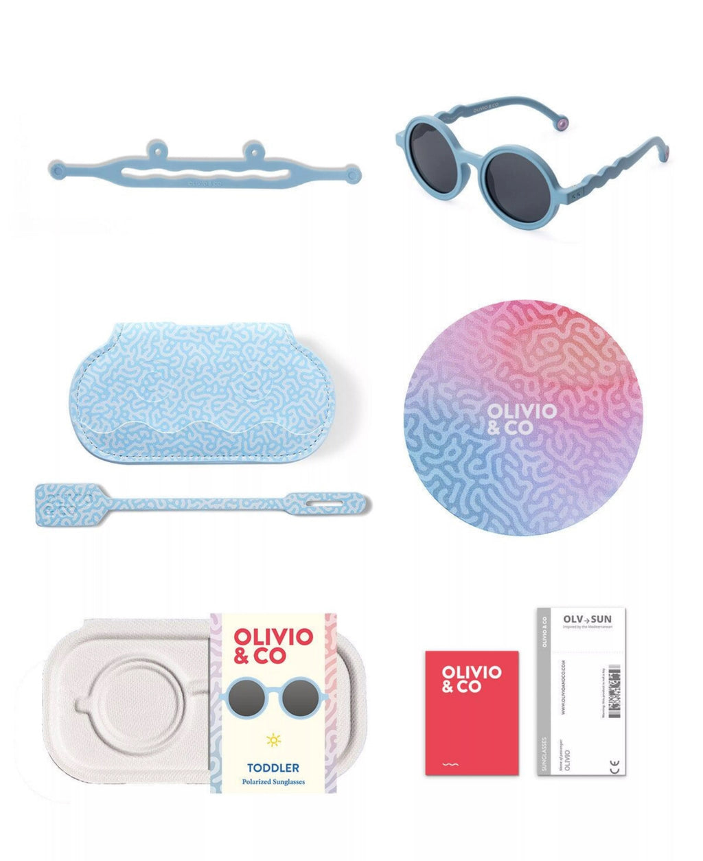 Lunettes de soleil 1/3 ans - Reef blue - Olivio & Co