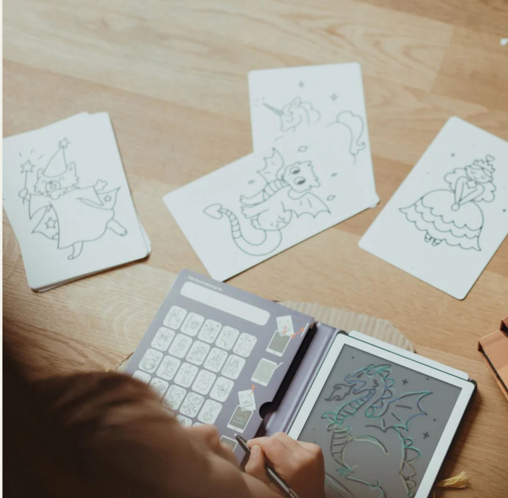 Recharge tablette à dessin Kidydraw Mini - Il était une fois / Les animaux - Kidywolf