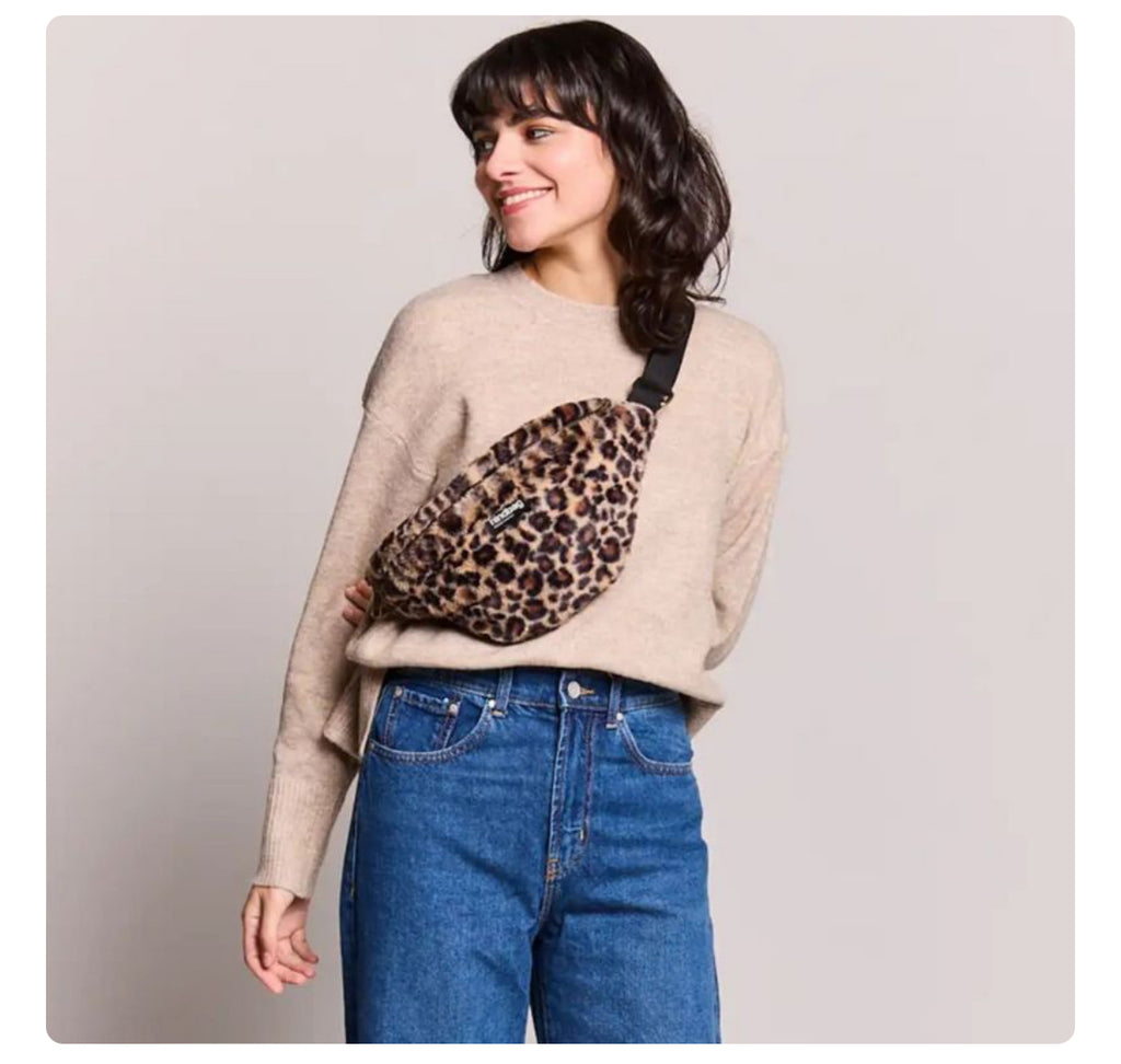 Sac banane Olivia - Fourrure Léopard -  Hindbag