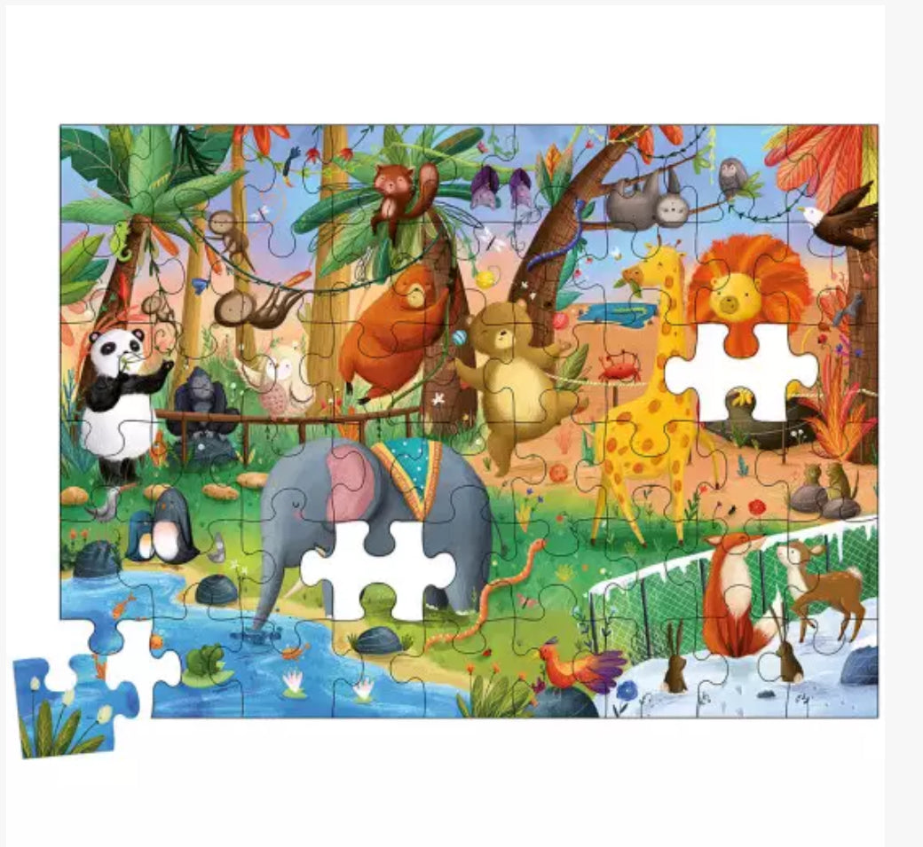 Puzzle 54 pièces - Zoo Magique - Auzou