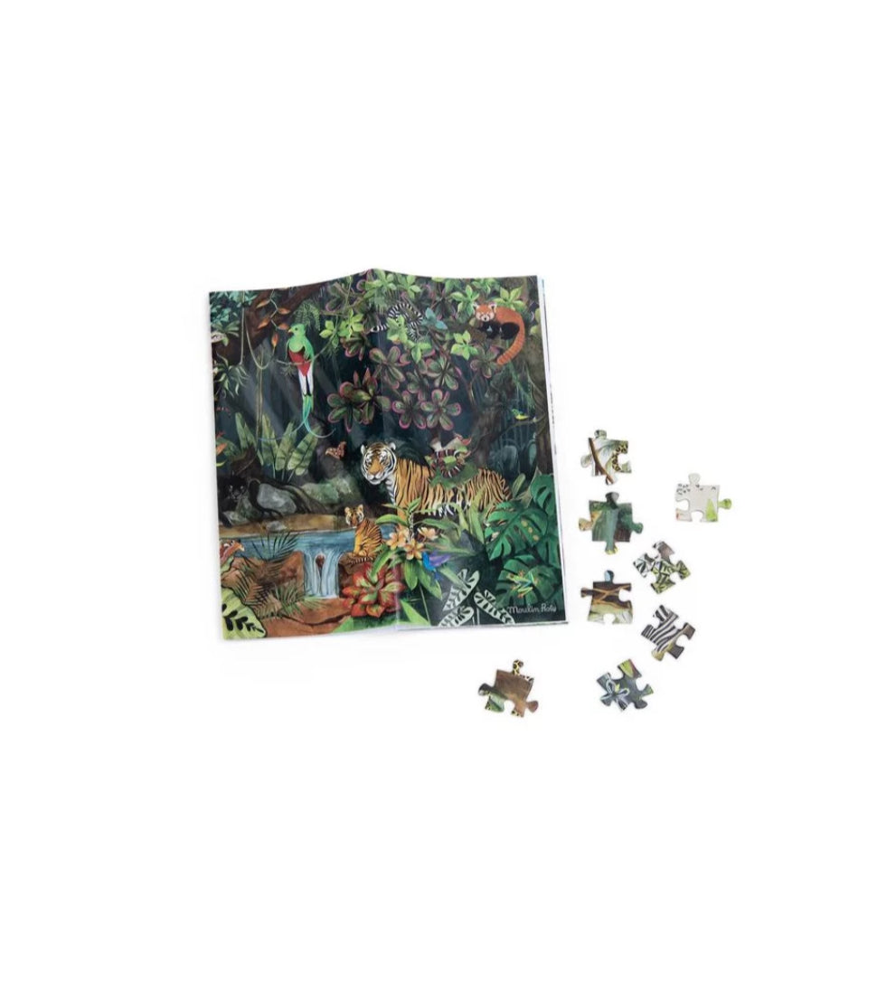 Puzzle forêt tropicale 350 pièces - Tout autour du monde - Moulin Roty