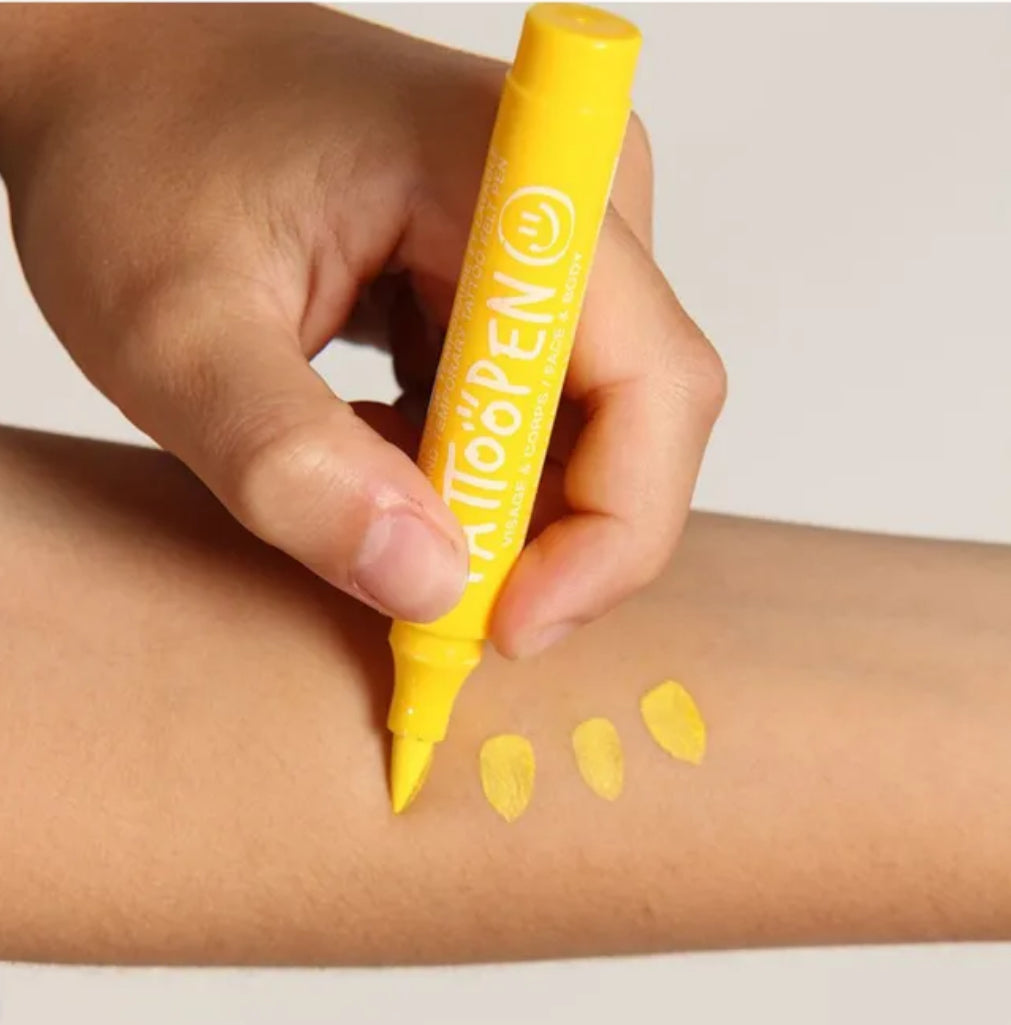 Tattoopen - Jaune - Nailmatic