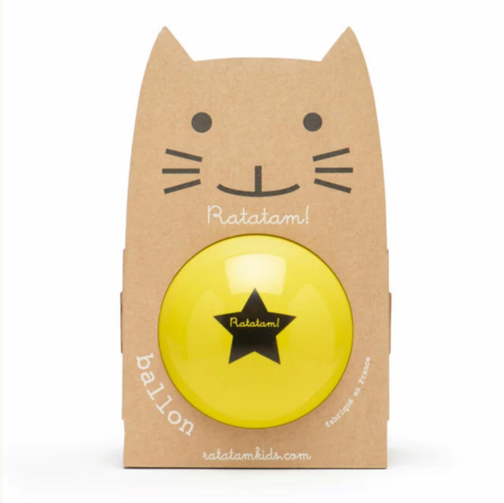 Ballon uni 15 cm - Jaune- Ratatam