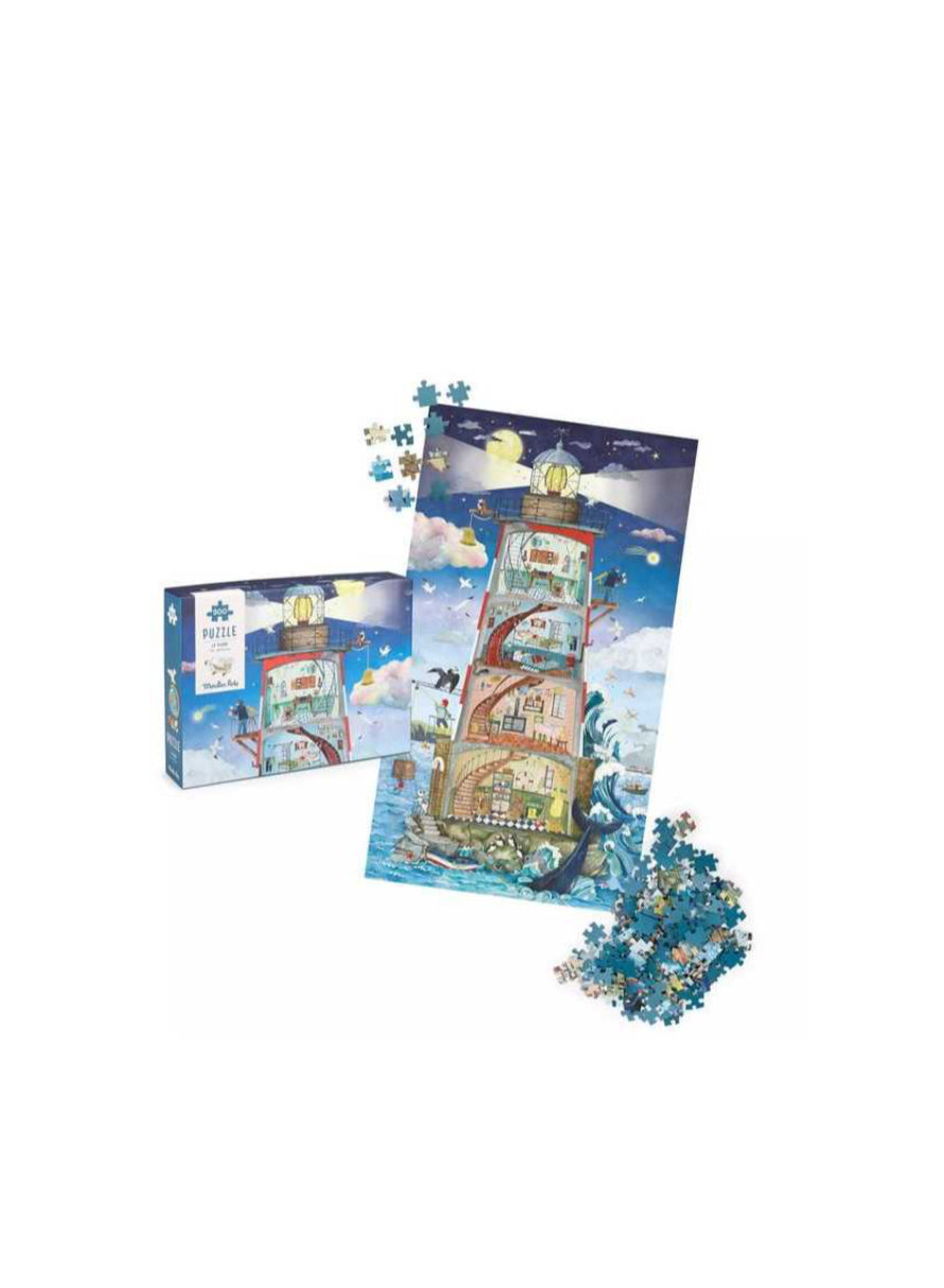 Puzzle le phare 500 pièces - Le Jardin du Moulin - Moulin Roty