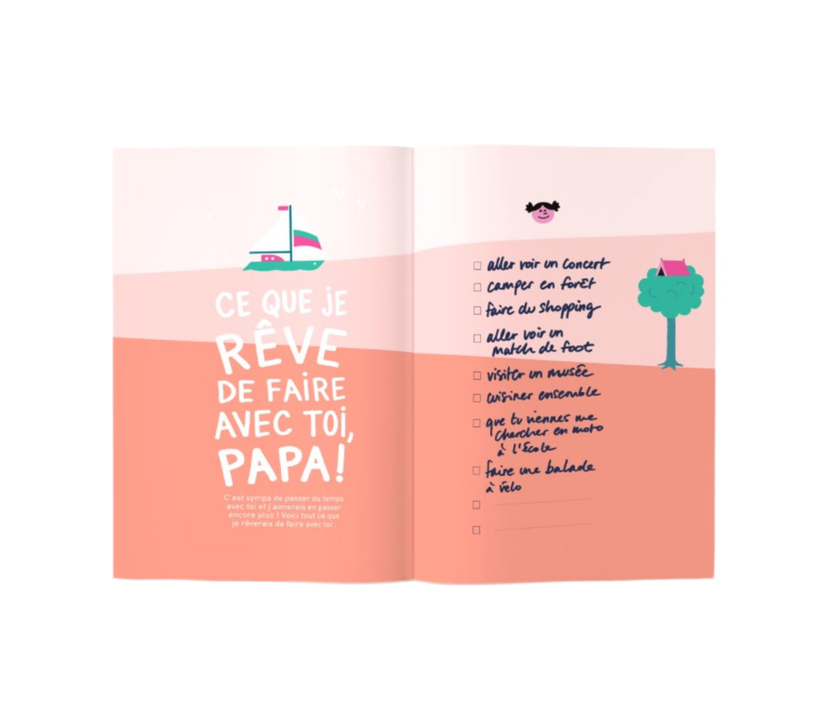 Livre à remplir  - Tel Père Telle Fille -  Minus