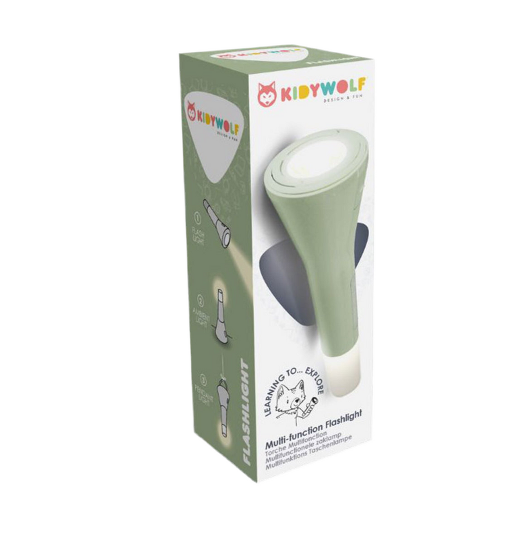 Lampe de poche 3 en 1 verte Kidyflashlight