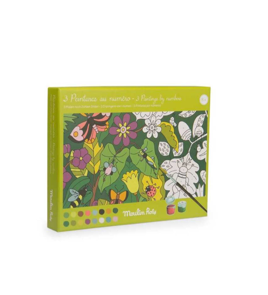 Coffret de peintures aux numéros - Le botaniste Les Jardins du Moulin -  Moulin Roty