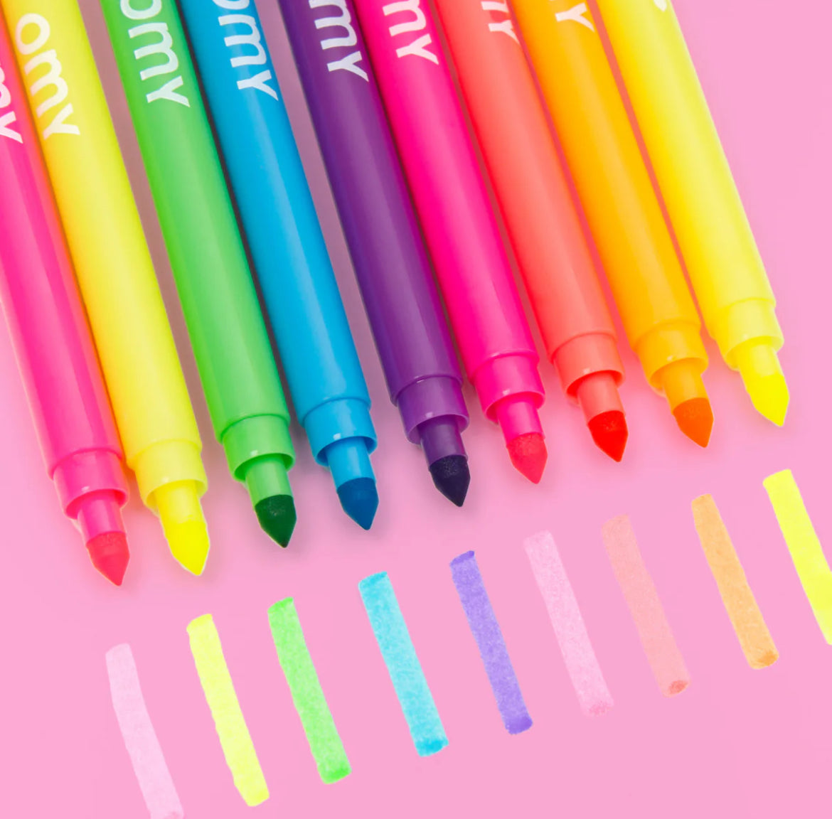 Feutres Fluo - 9 couleurs -  OMY
