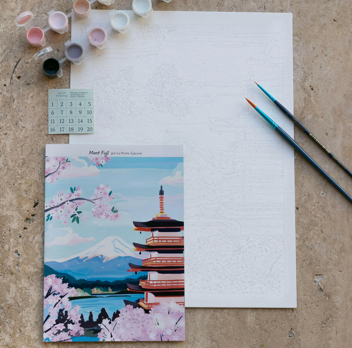 Peinture au numéro - Mont Fuji -  La Petite Epicerie