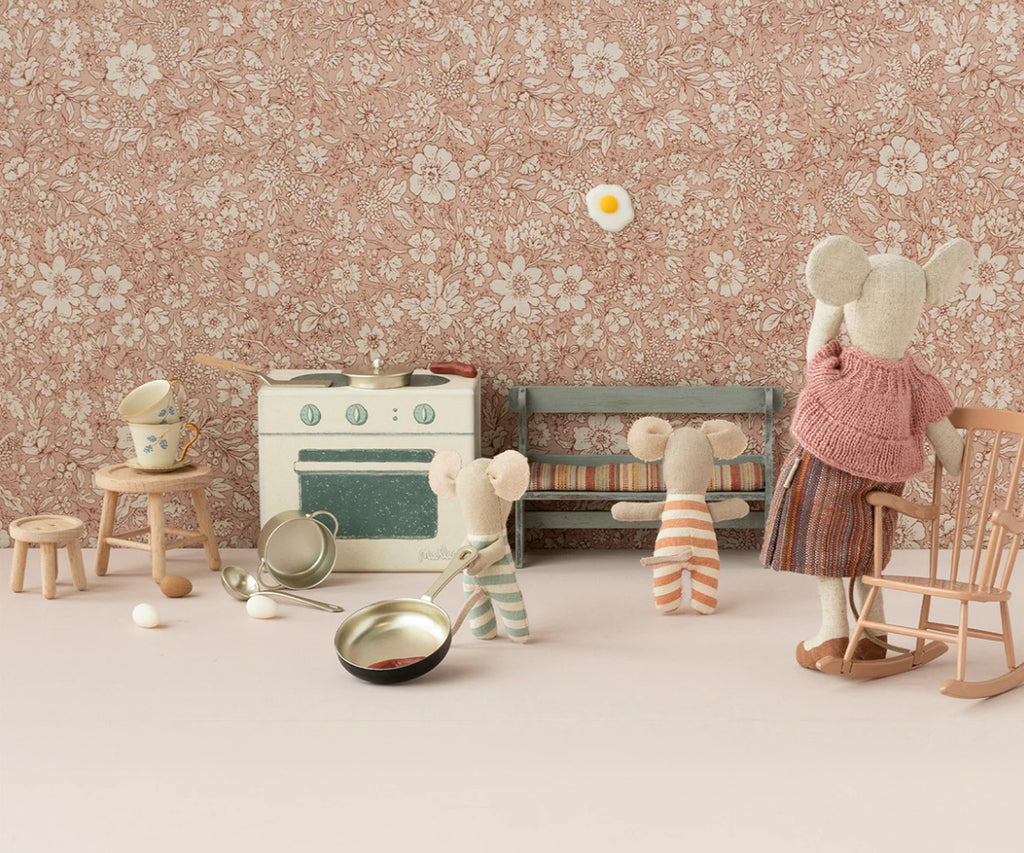 Rocking Chair en bois - Beige - Maileg