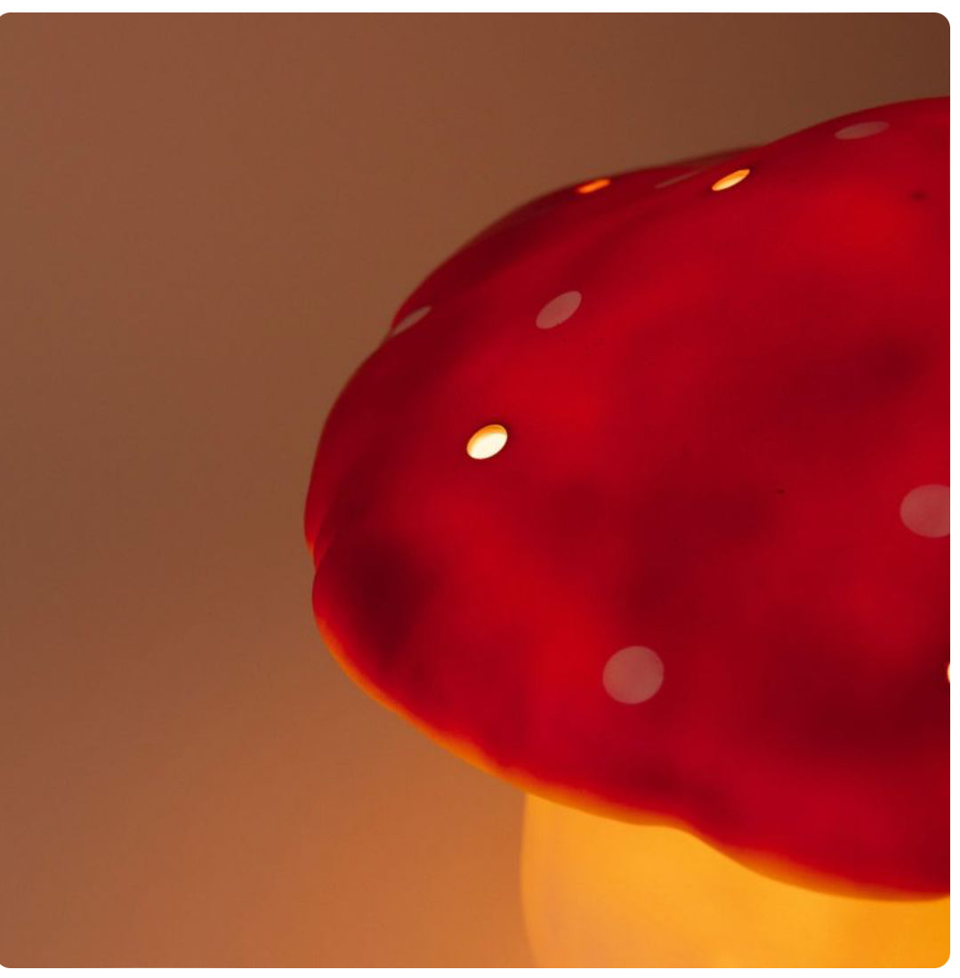 Moyenne lampe champignon - Rouge Brique - Egmont Toys