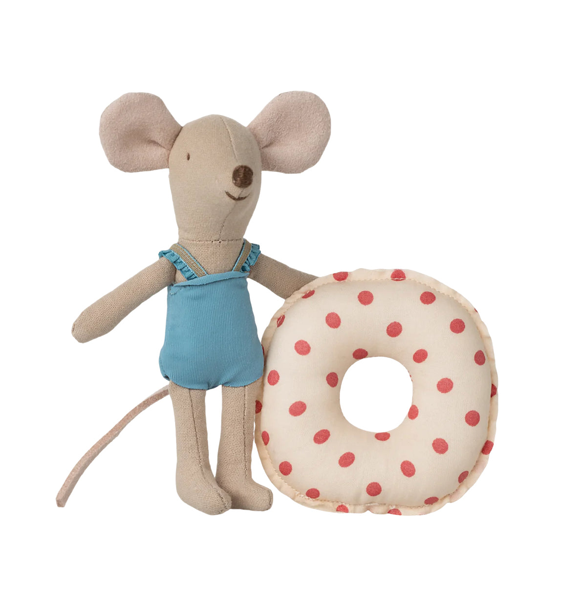 Souris petite soeur - Maillot de bain & sa bouée à pois - Maileg