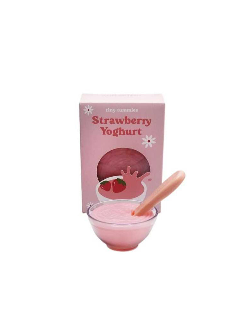Petit pot pour poupée - Bol de yaourt à la fraise - Tiny Harlow