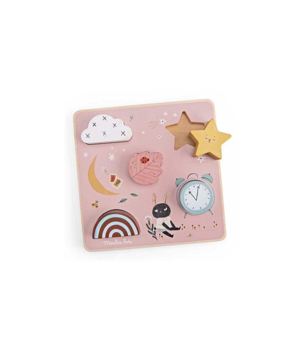 Puzzle sensoriel en bois - Après la Pluie - Moulin Roty