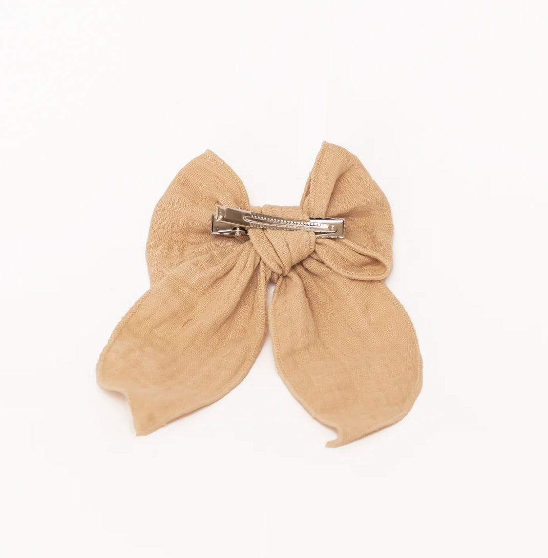 Barrette noeud - Vanille - Mrs Ertha