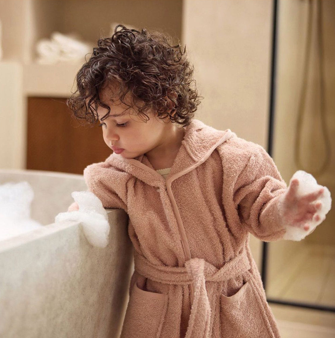 Peignoir 1/2 ans - Wild Rose -  Jollein