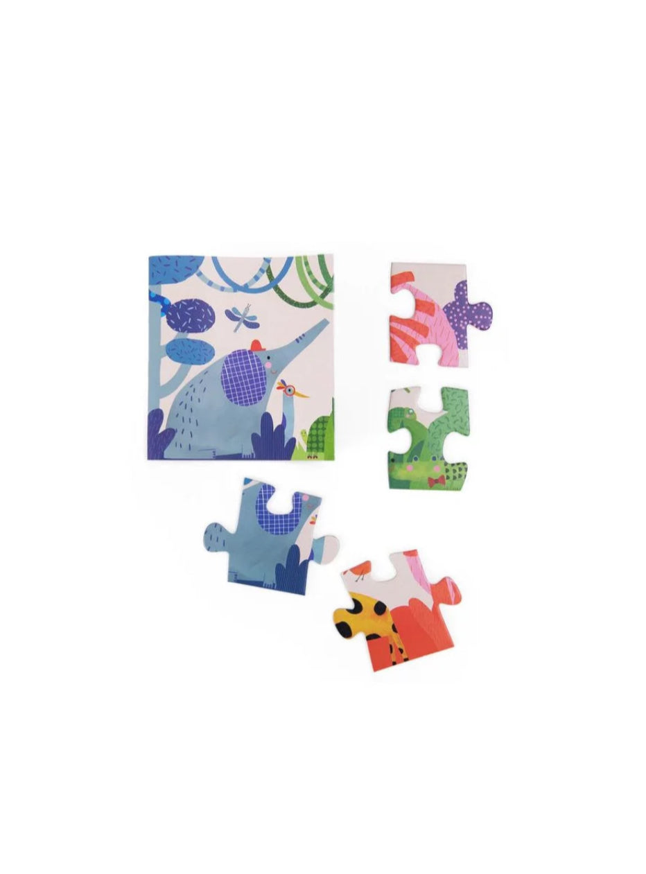 Puzzle la jungle arc en ciel - 24 pièces - les toupitis