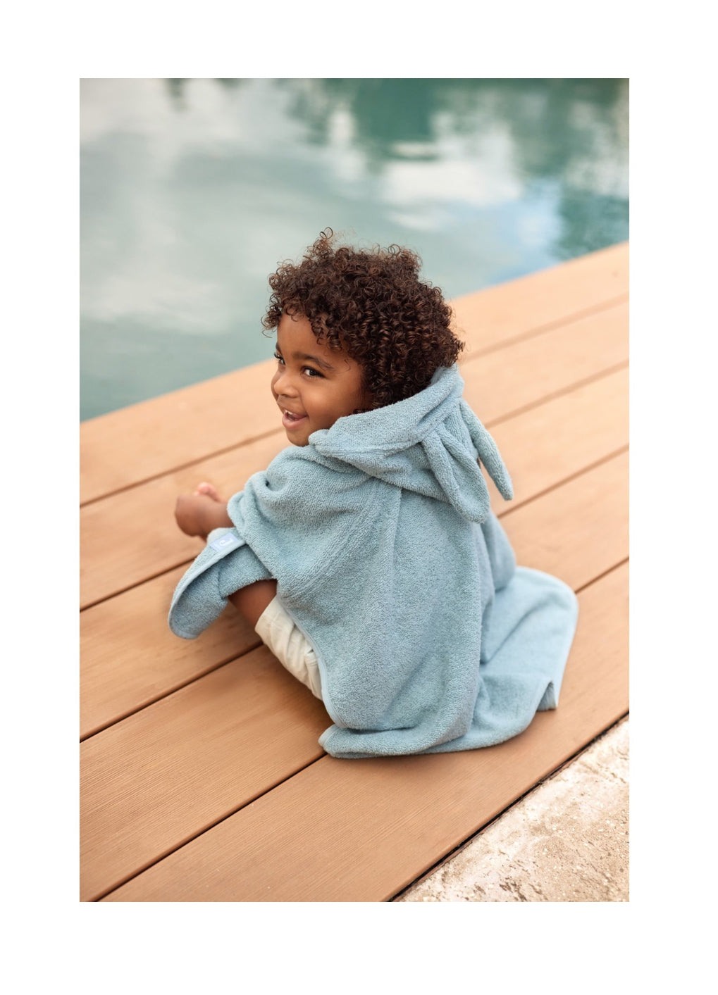 Poncho de bain - Sea Green -  Jollein