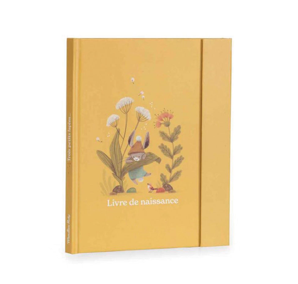 Livre de naissance  - Les Trois Petits Lapins -  Moulin Roty
