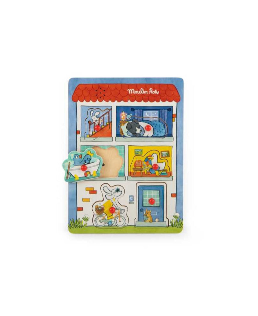 Puzzle sonore en bois - Puce & Pilou - Moulin Roty