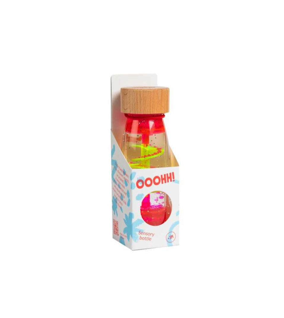 Bouteille sensorielle - Spirale Rouge - Petit Boum